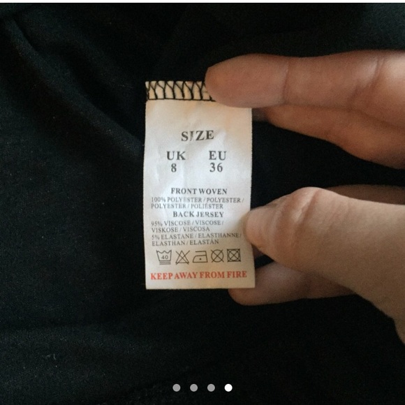 🖤 Elegant ASOS Black Lace Up Long Sleeve Blouse - Picture 4 of 4